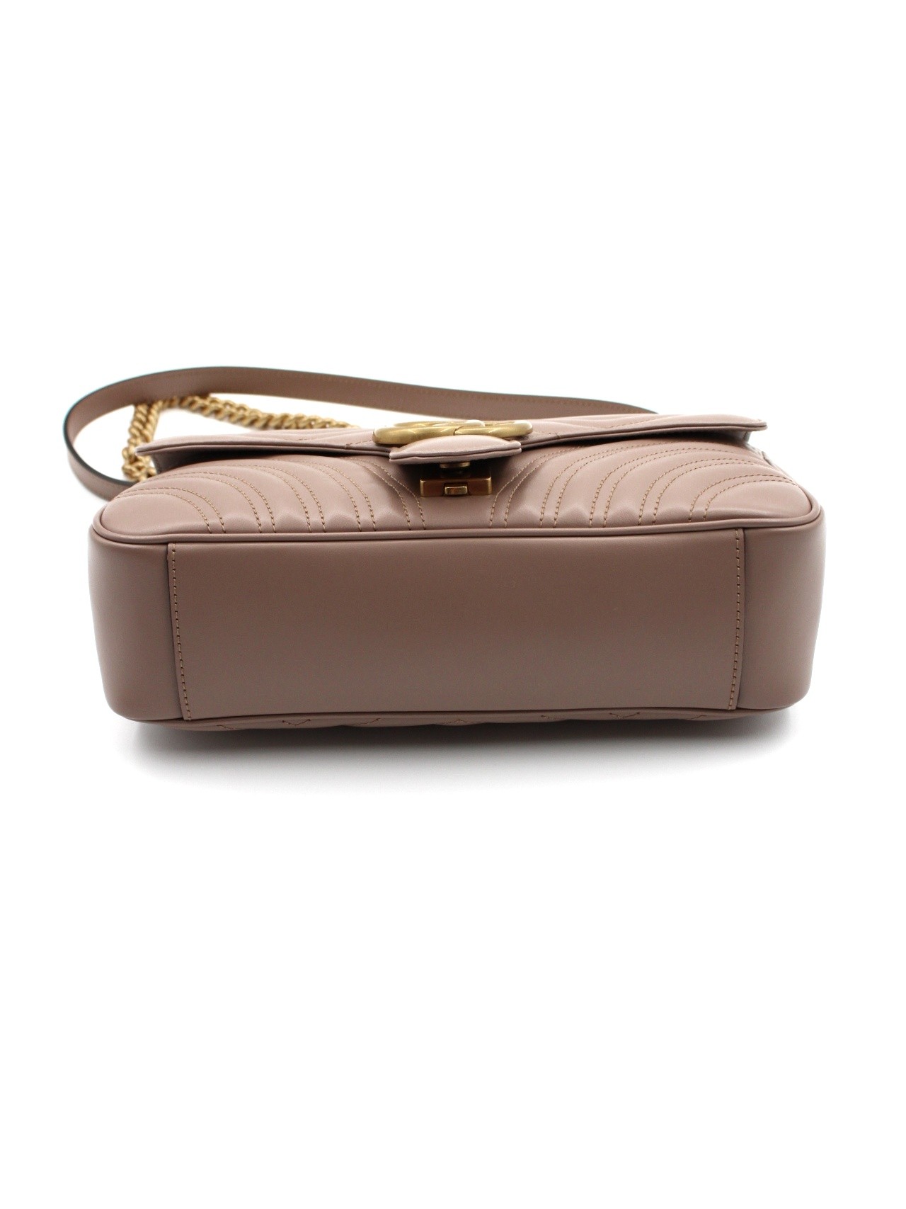 Borsa Gucci Marmont 26 in pelle color cipria thumb