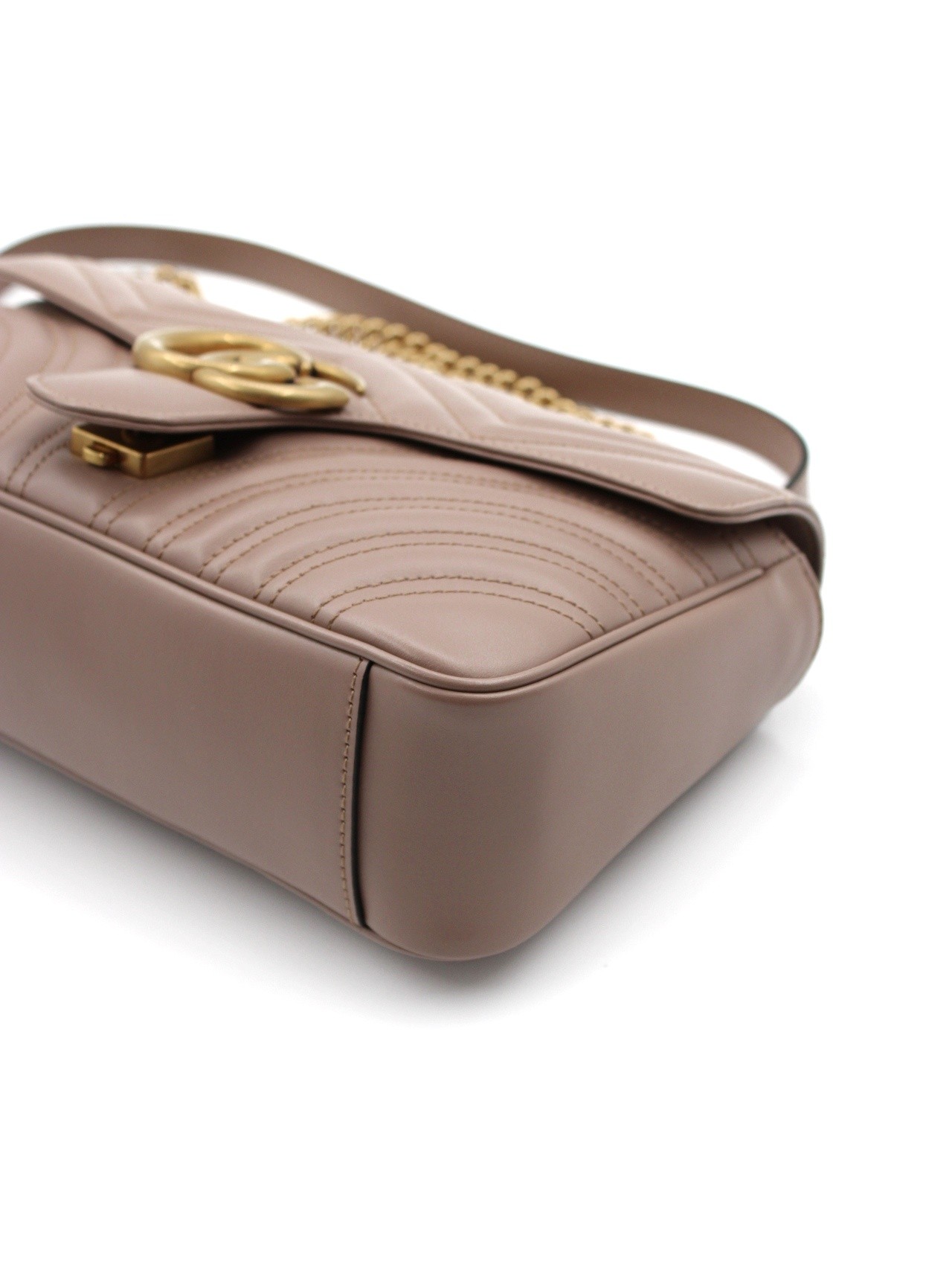 Borsa Gucci Marmont 26 in pelle color cipria thumb