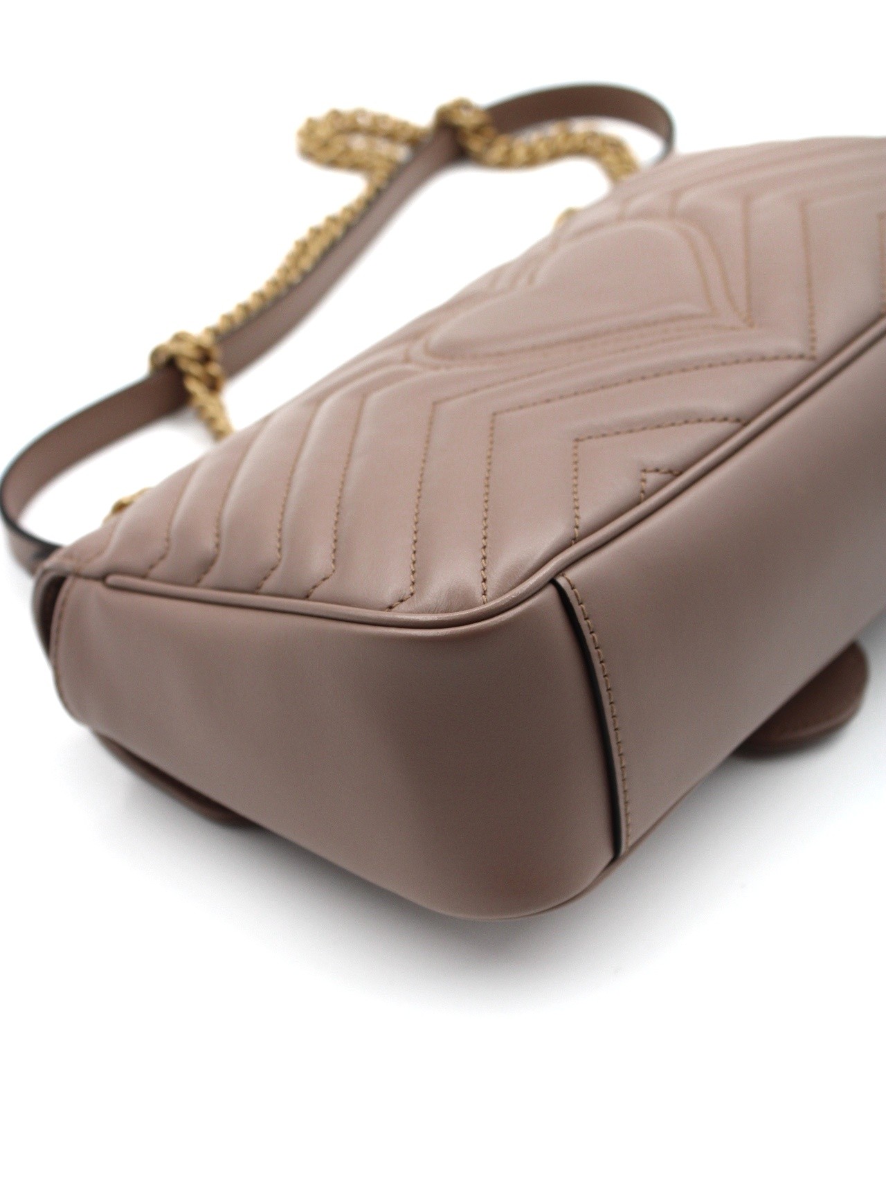 Borsa Gucci Marmont 26 in pelle color cipria thumb