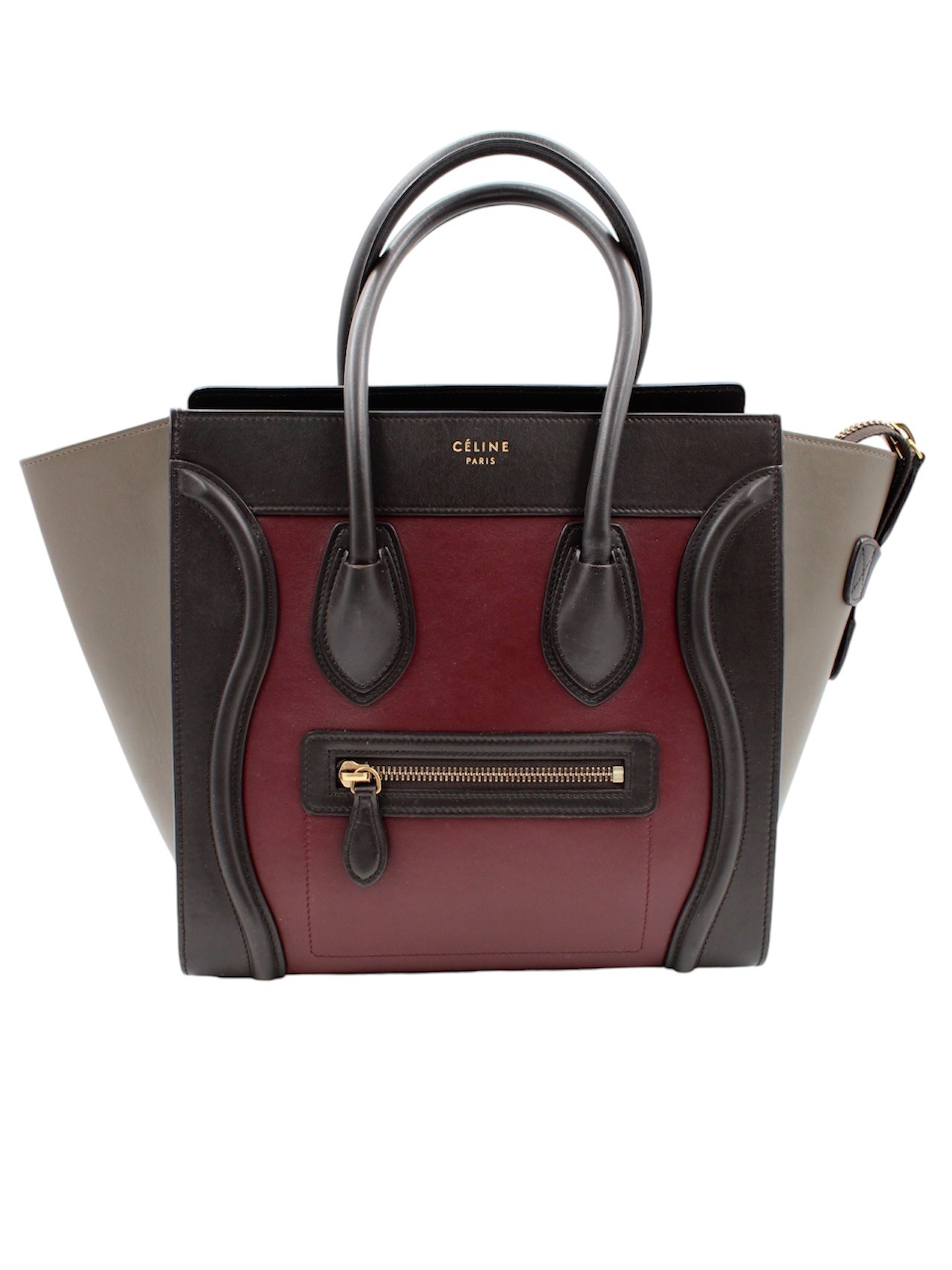 Borsa Celine Micro Luggage Tote in Pelle thumb