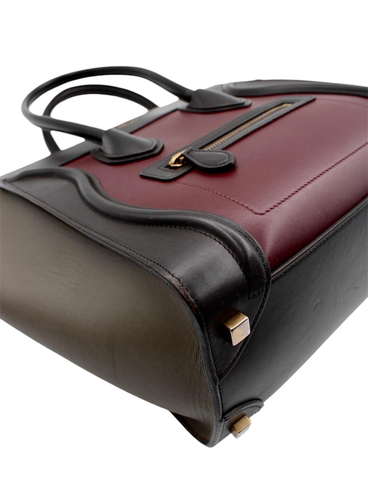 Borsa Celine Micro Luggage Tote in Pelle thumb