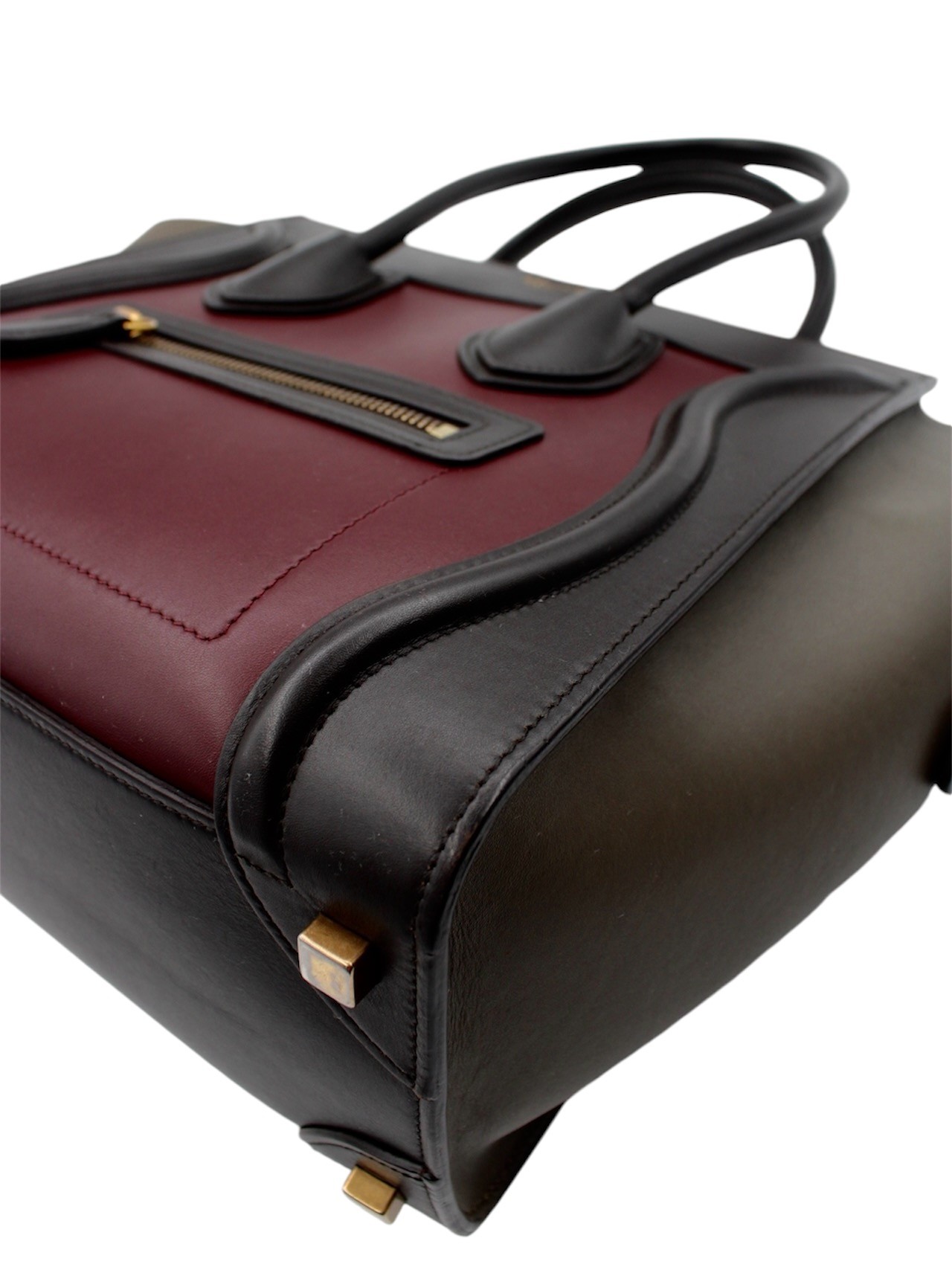 Borsa Celine Micro Luggage Tote in Pelle thumb