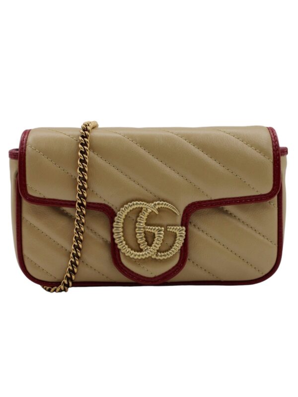 Borsa Gucci Mini GG Marmont Chevron