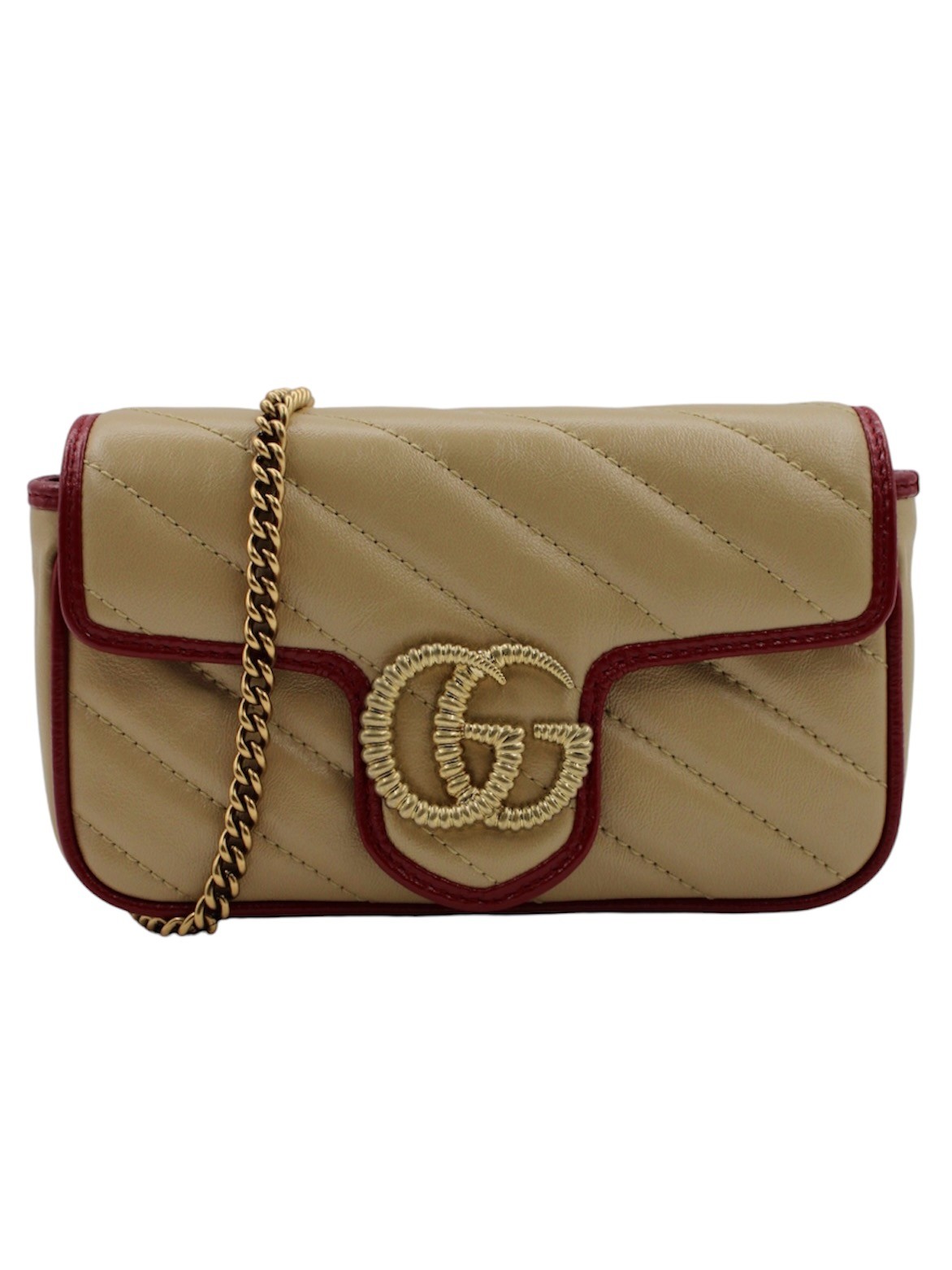 Borsa Gucci Mini GG Marmont Chevron thumb
