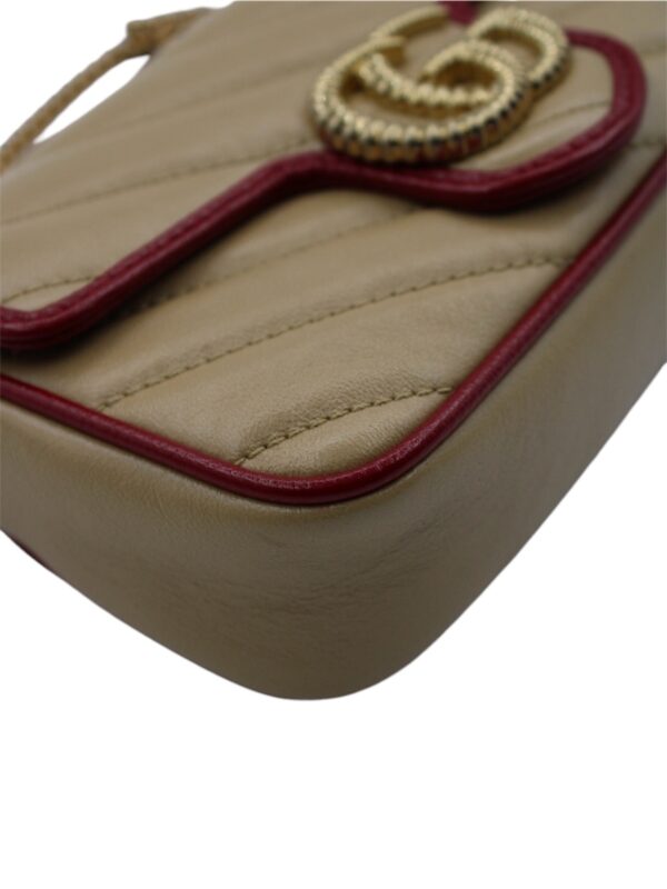 Borsa Gucci Mini GG Marmont Chevron