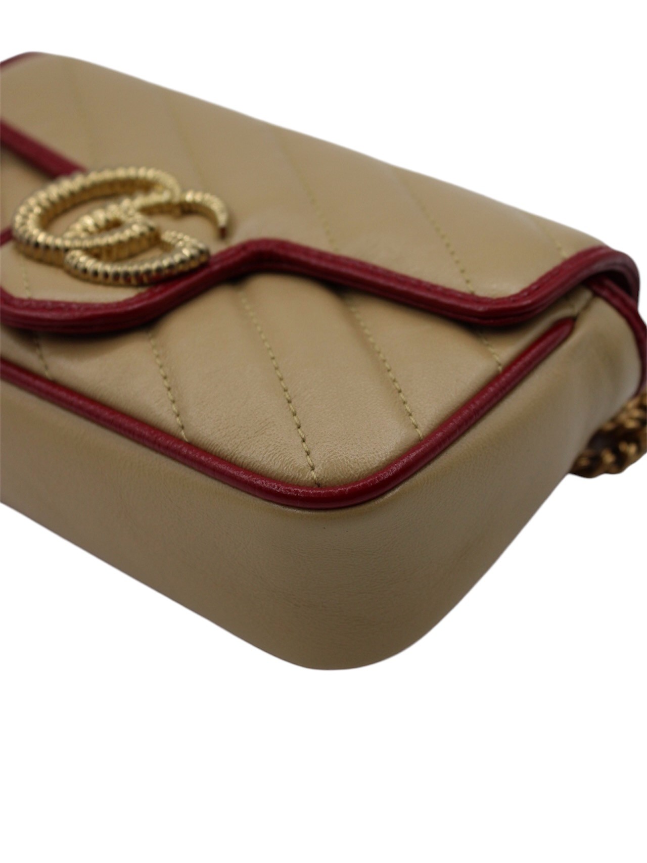 Borsa Gucci Mini GG Marmont Chevron thumb