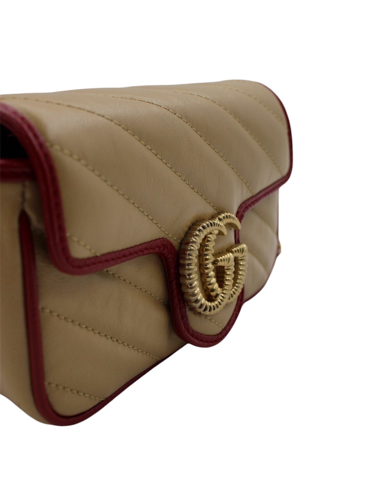 Borsa Gucci Mini GG Marmont Chevron thumb