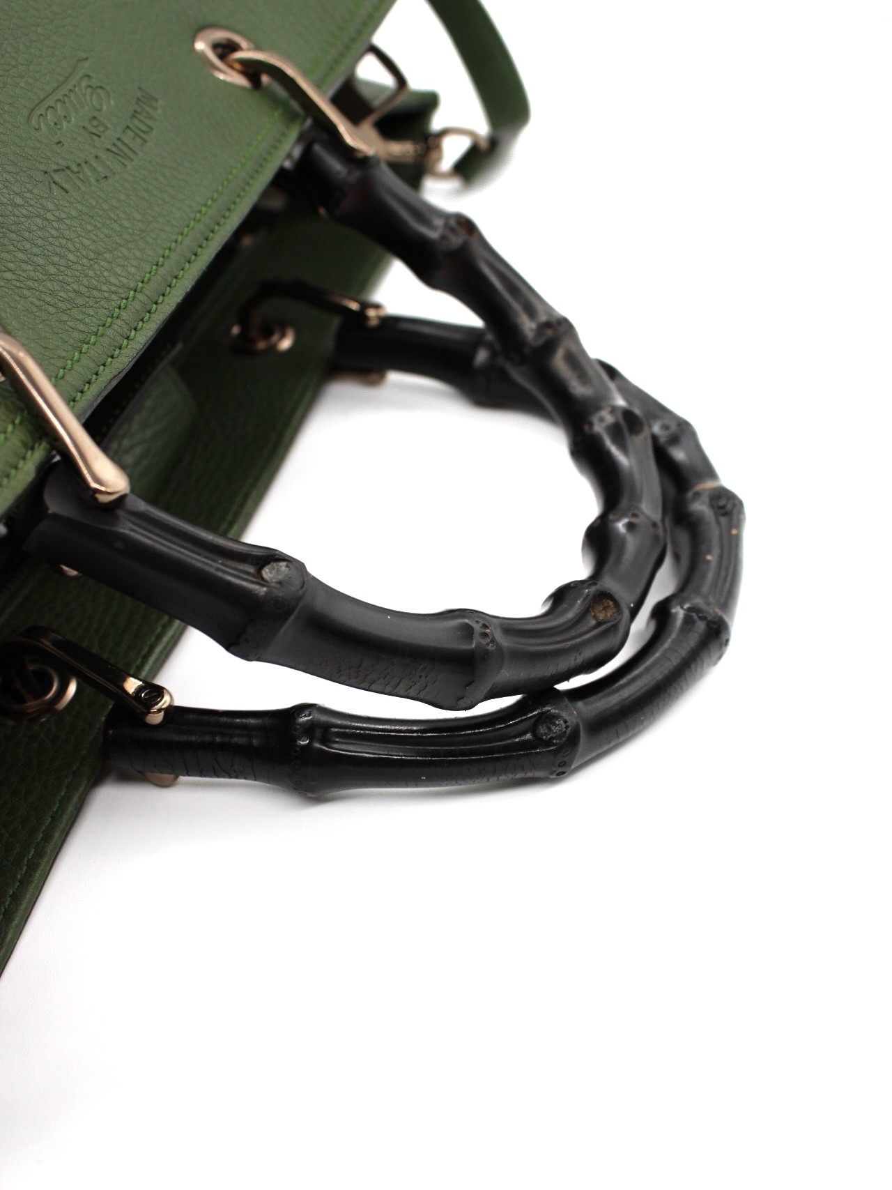 Borsa Gucci Bamboo Verde thumb