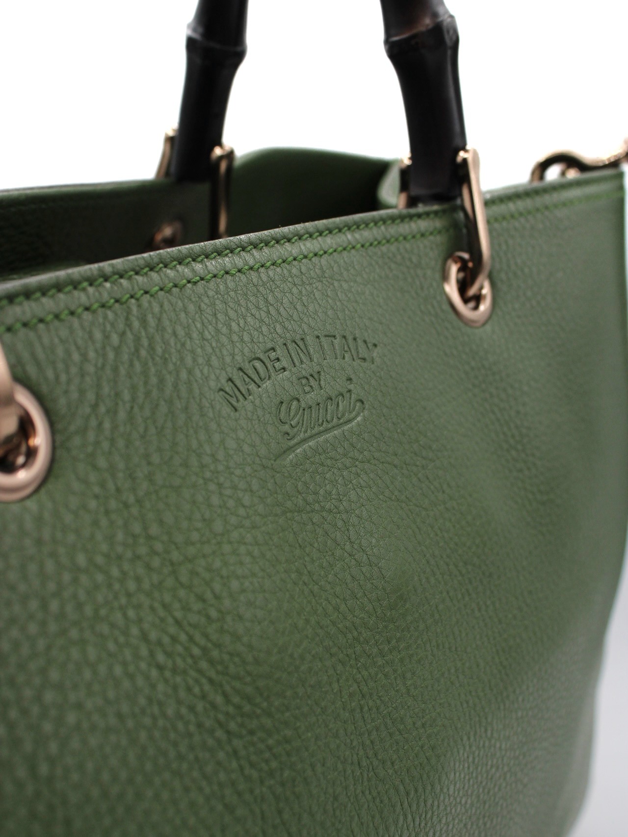 Borsa Gucci Bamboo Verde thumb