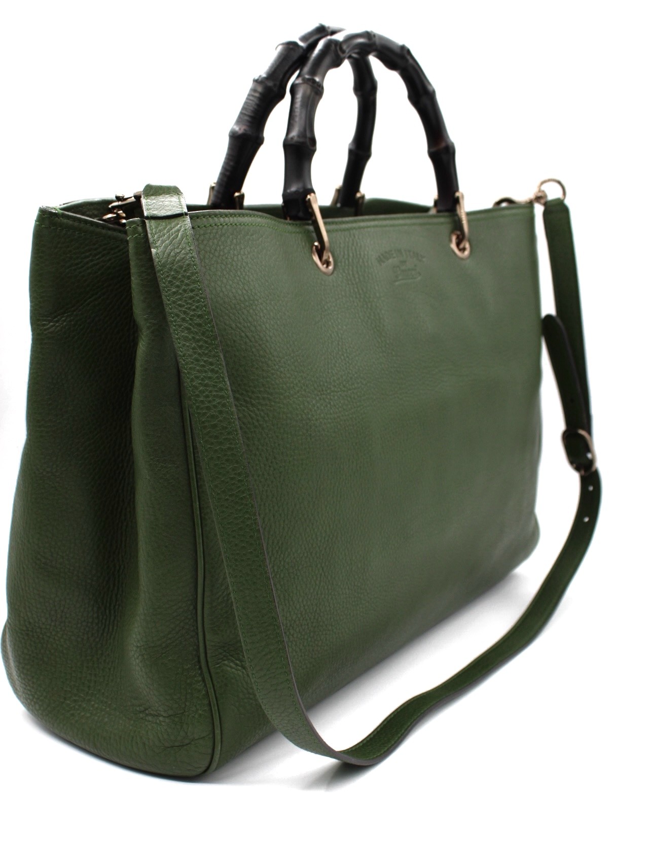 Borsa Gucci Bamboo Verde thumb