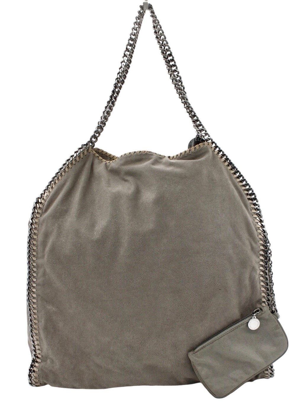 Borsa Stella McCartney Falabella 2 Catene con Pochette Grigia Large thumb