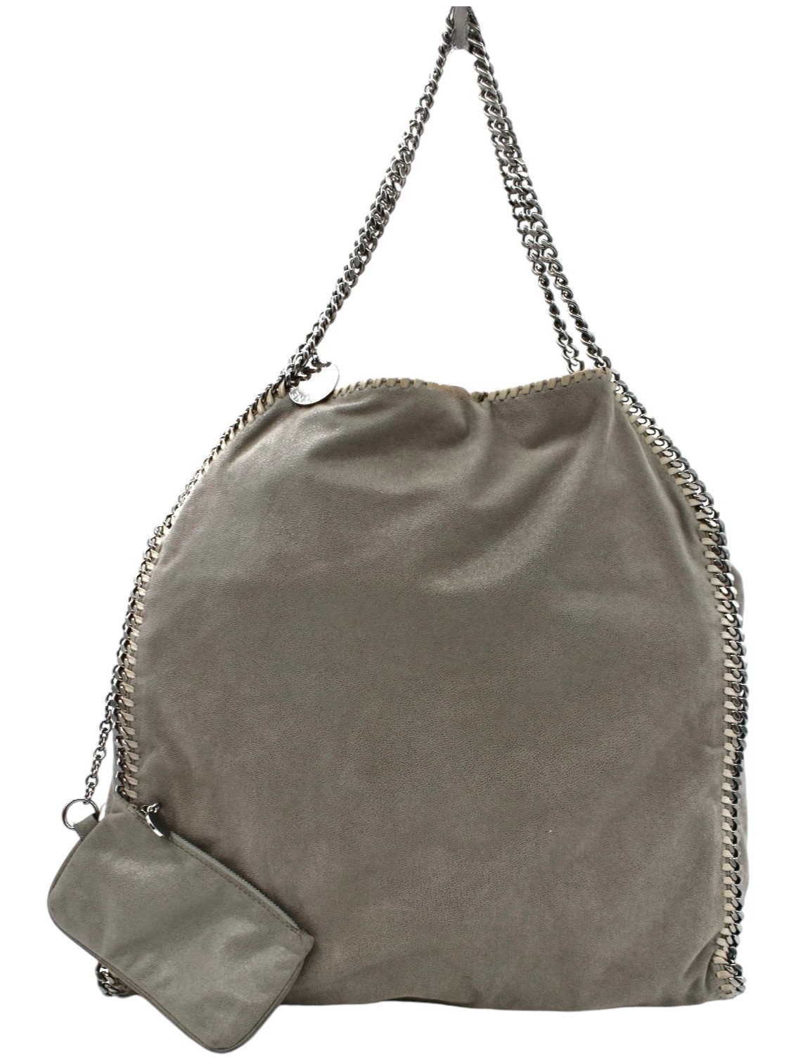 Borsa Stella McCartney Falabella 2 Catene con Pochette Grigia Large thumb