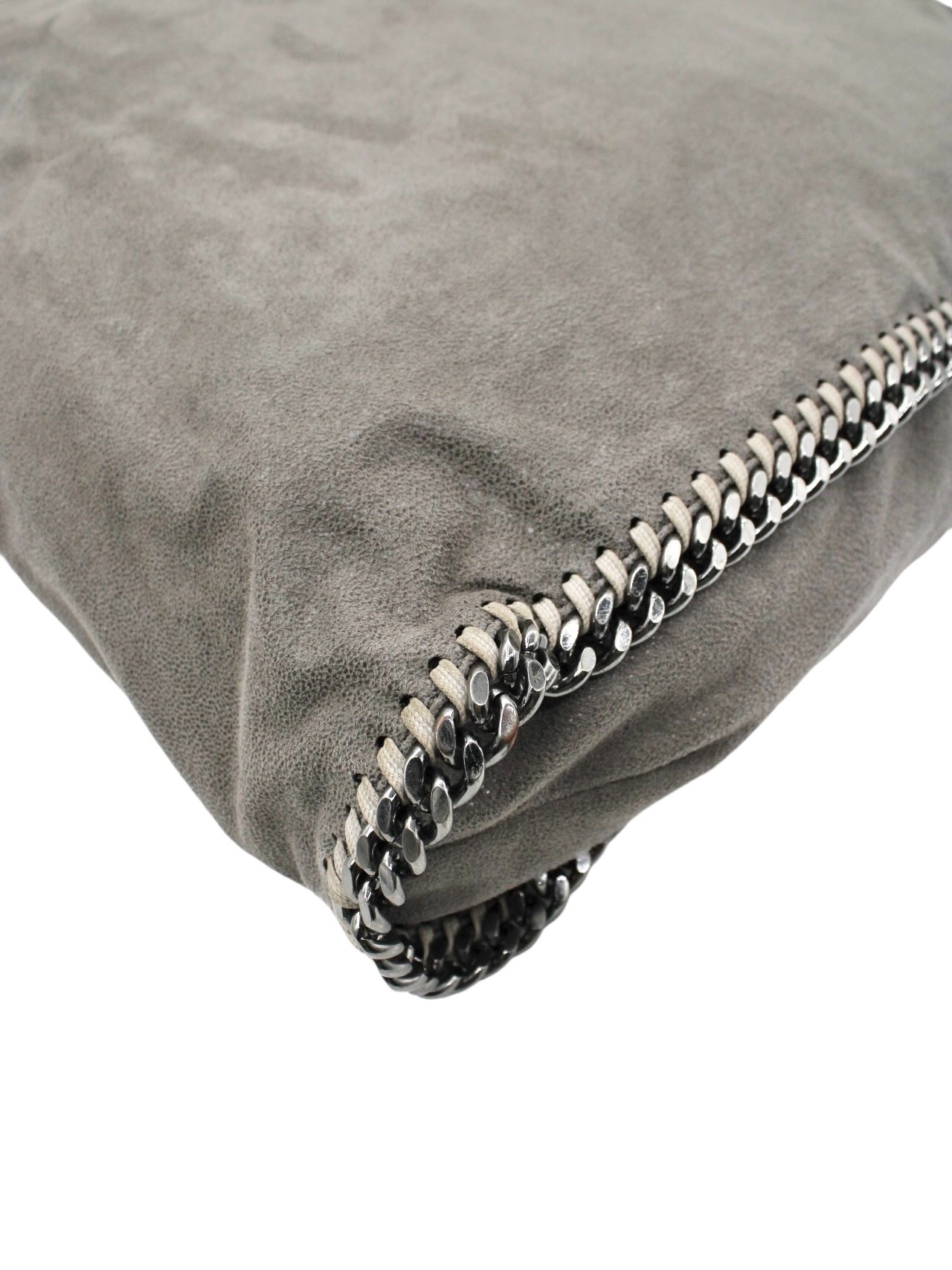 Borsa Stella McCartney Falabella 2 Catene con Pochette Grigia Large thumb