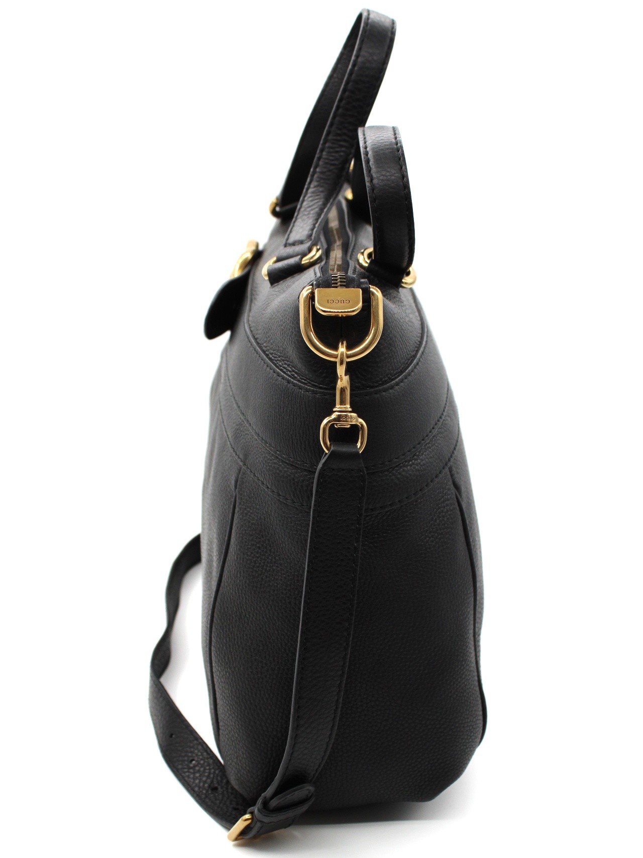 Shopper Gucci in pelle nera thumb