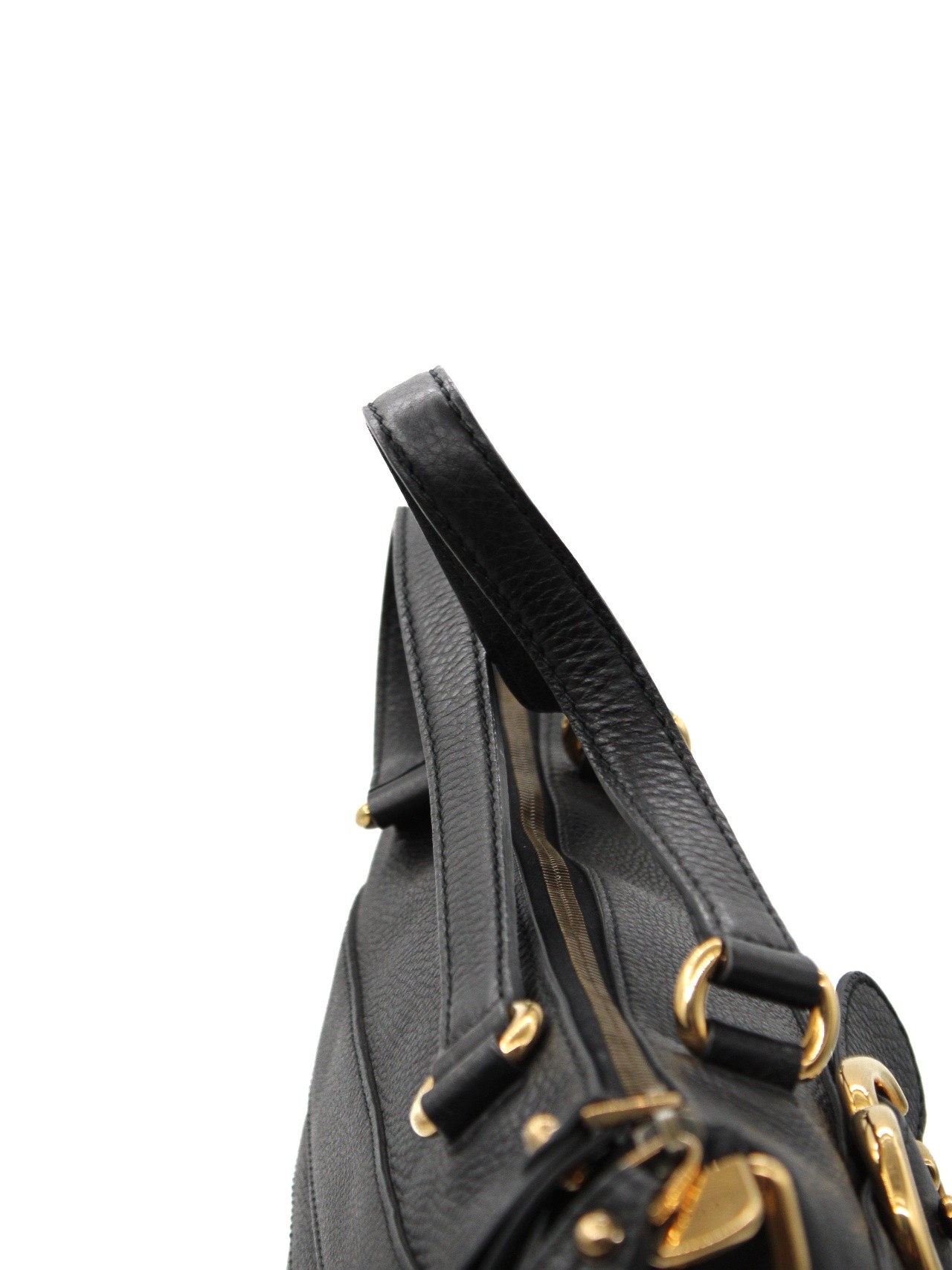 Shopper Gucci in pelle nera thumb