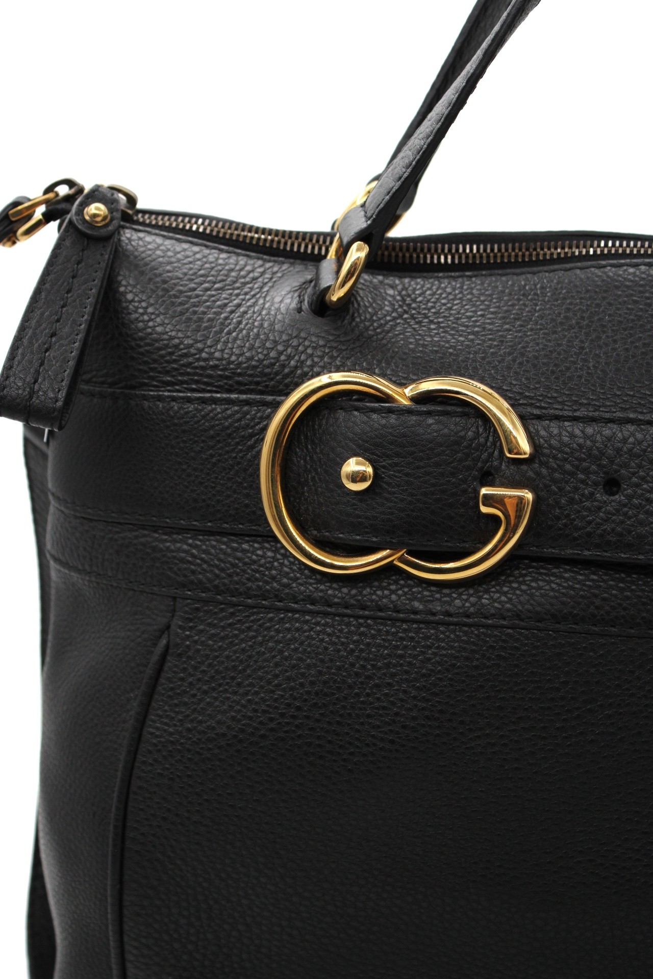 Shopper Gucci in pelle nera thumb