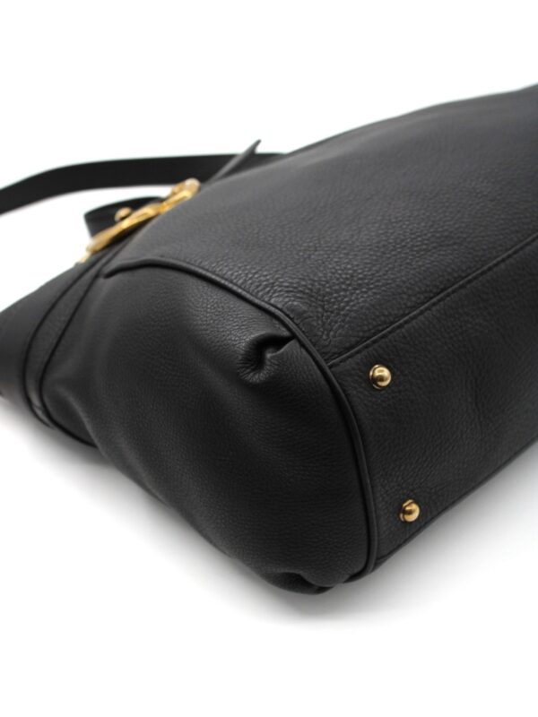 Shopper Gucci in pelle nera