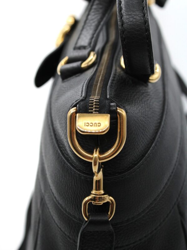 Shopper Gucci in pelle nera
