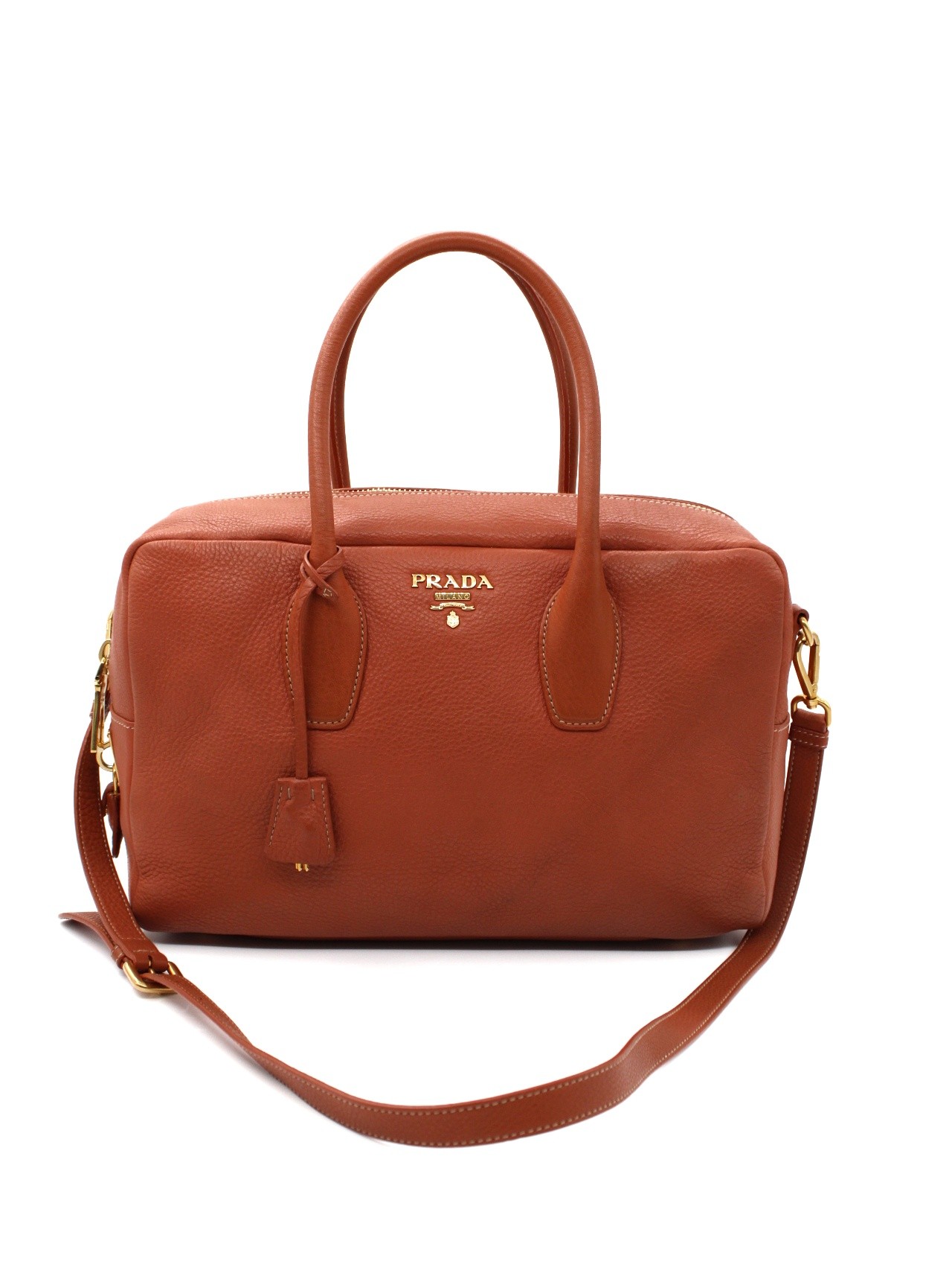 Bauletto Prada in pelle martellata thumb