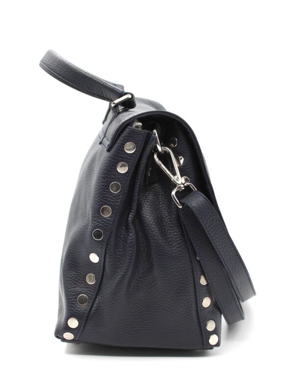 Borsa Zanellato postina M in pelle blu