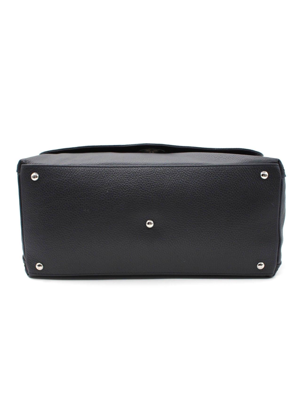 Borsa Zanellato postina M in pelle blu thumb