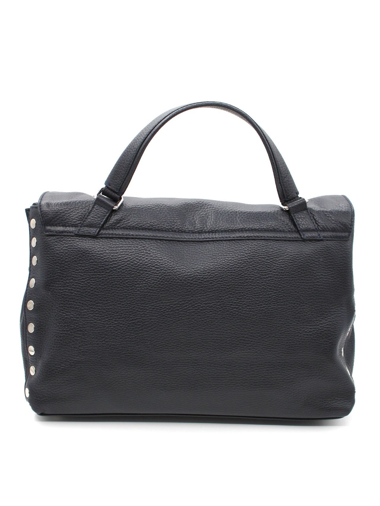 Borsa Zanellato postina M in pelle blu thumb