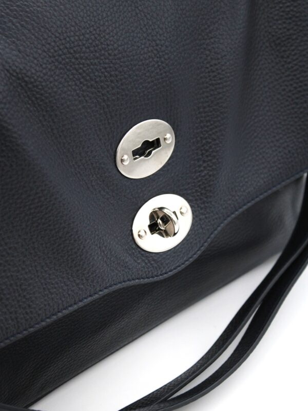 Borsa Zanellato postina M in pelle blu