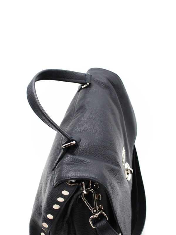 Borsa Zanellato postina M in pelle blu