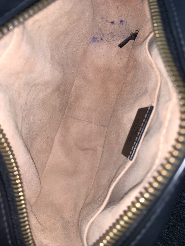 Borsa Gucci Mini Marmont in pelle nera