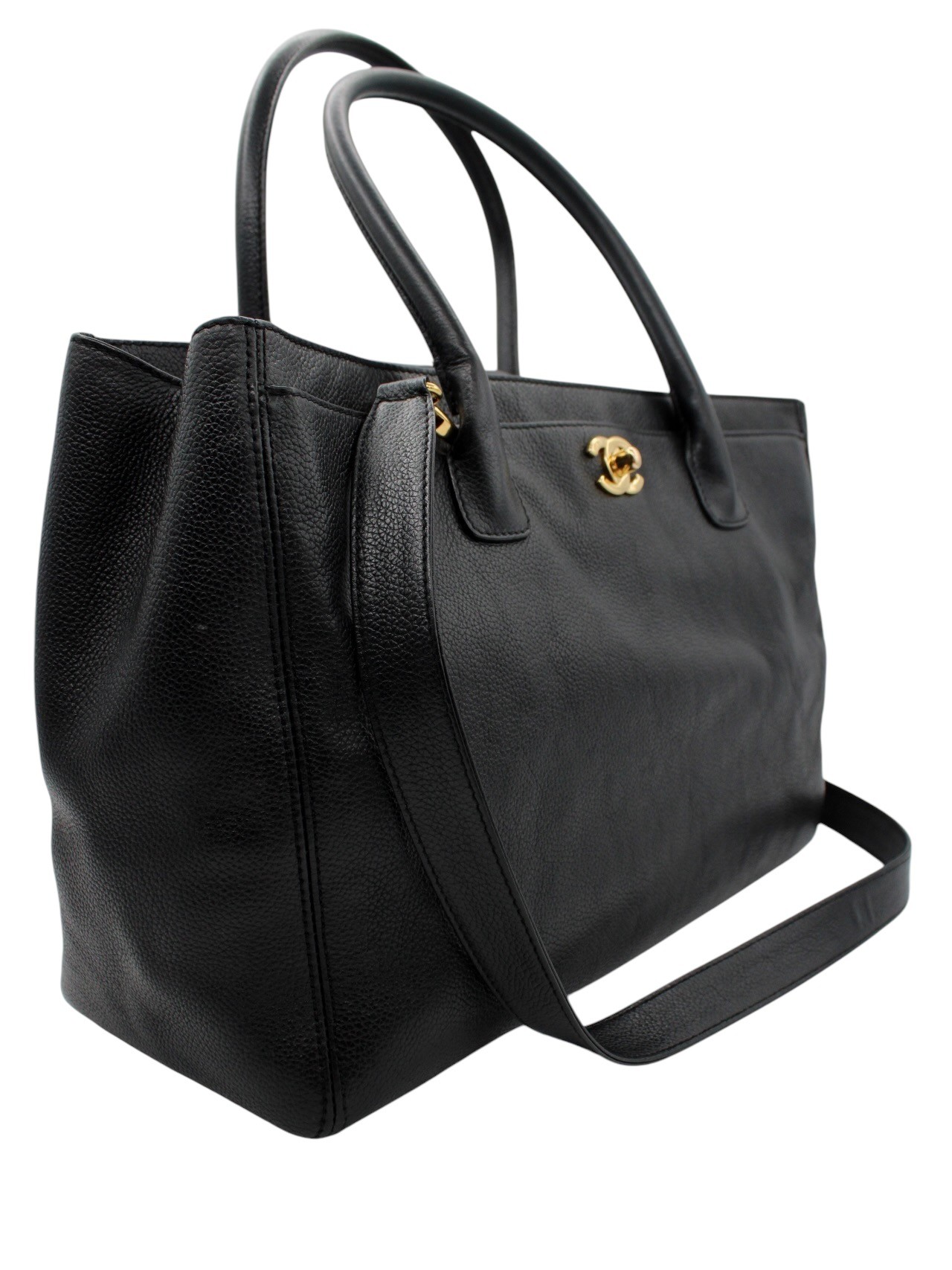 Borsa Chanel Executive in pelle nera thumb