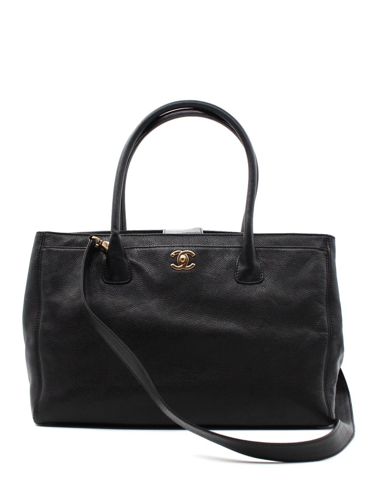 Borsa Chanel Executive in pelle nera thumb