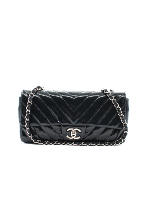 Borsa Chanel Patent Chevron East West