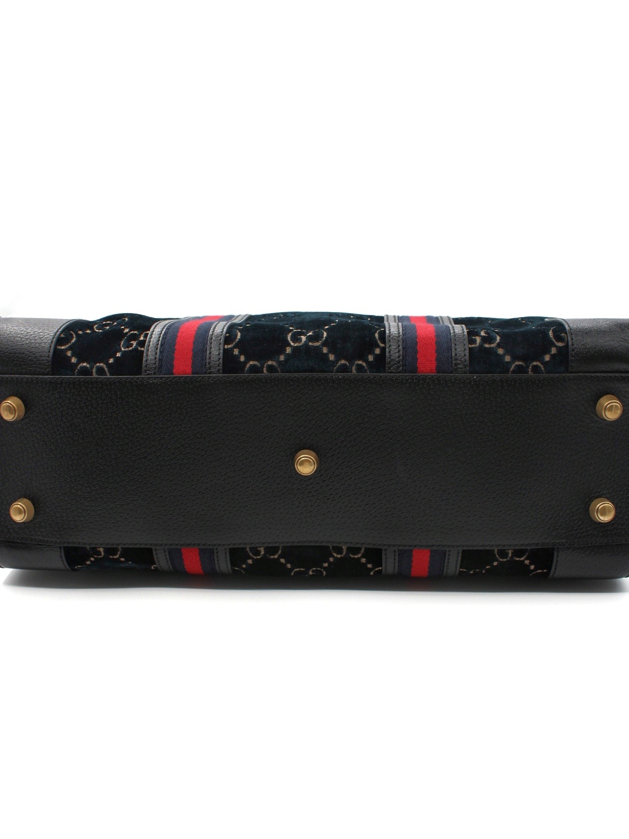 Borsa Gucci Duffle GG velvet blue thumb