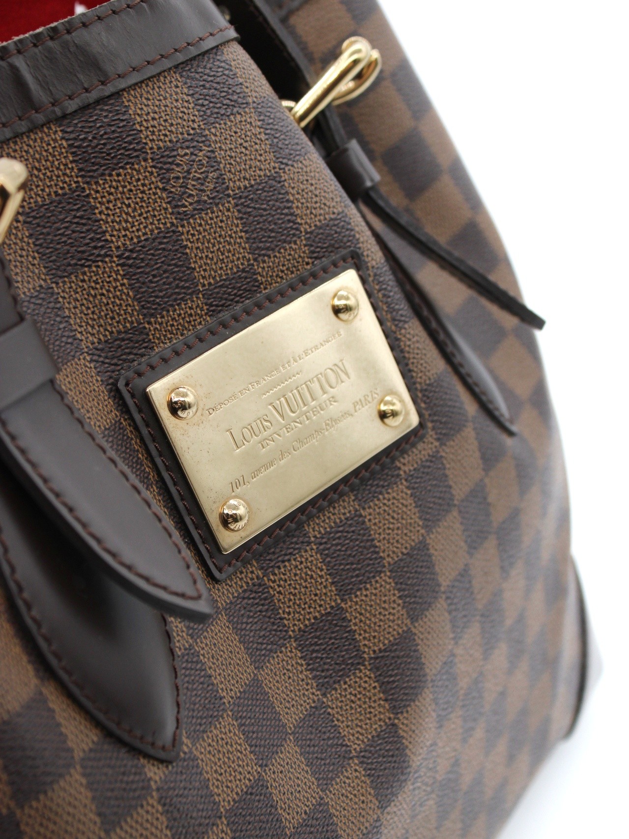 Borsa Louis Vuitton Hampstead in damier ebene thumb