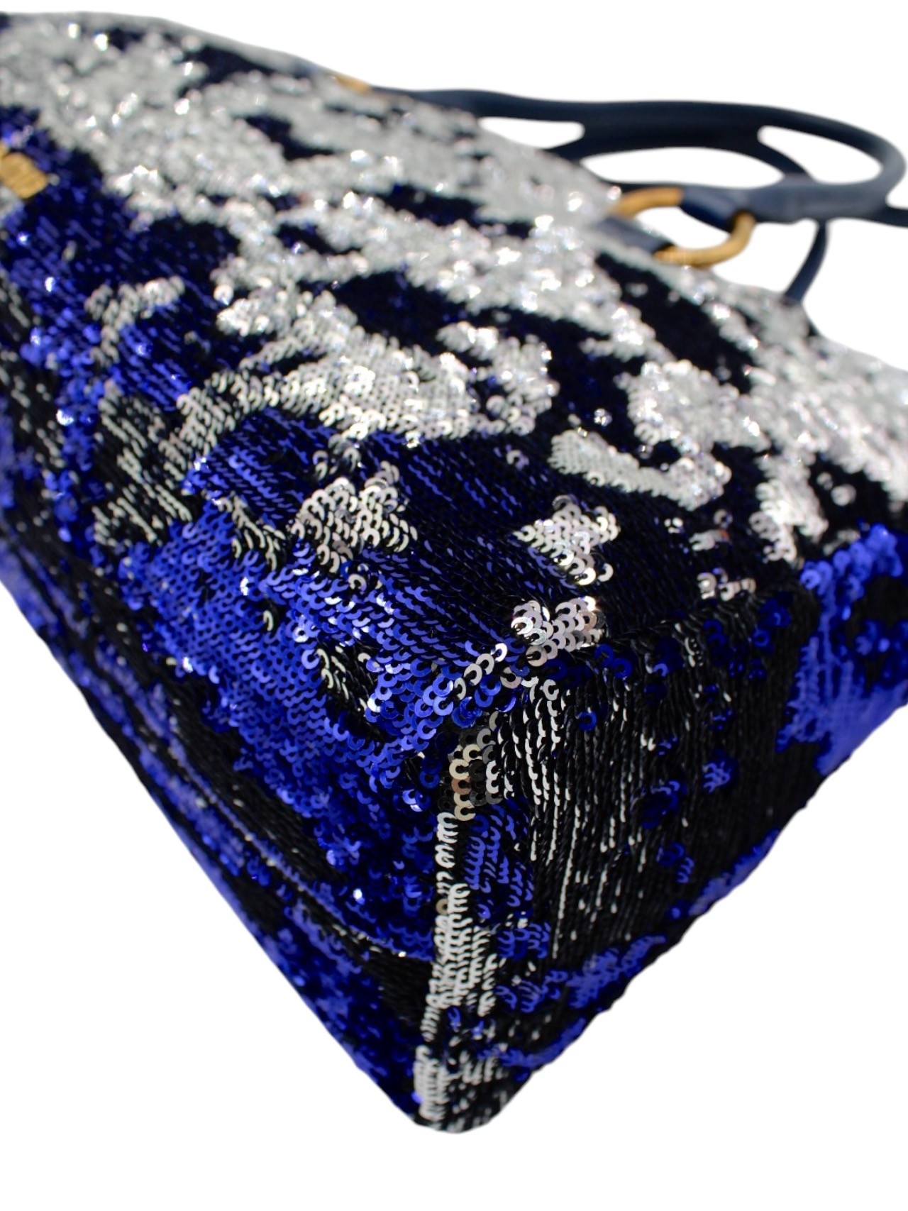 Borsa Miu Miu con Paillette Blu thumb