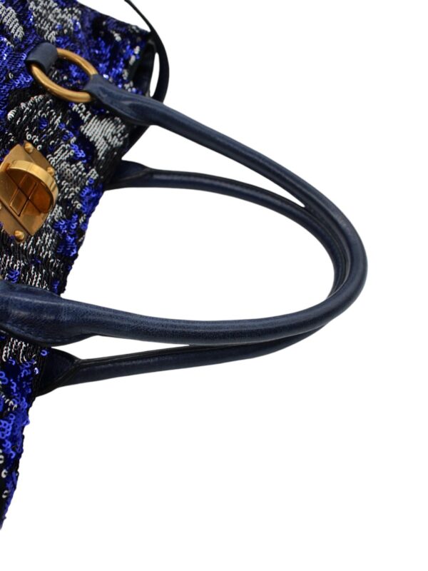 Borsa Miu Miu con Paillette Blu