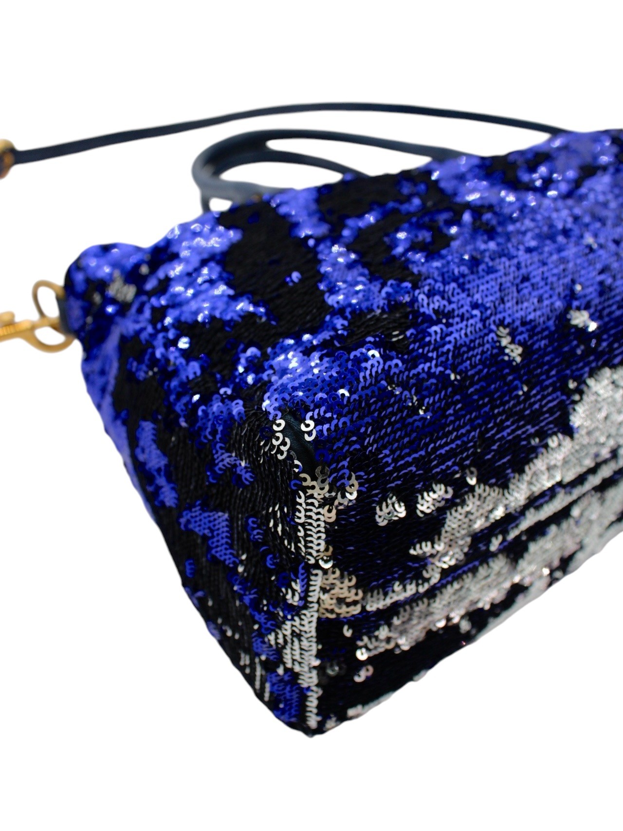 Borsa Miu Miu con Paillette Blu thumb