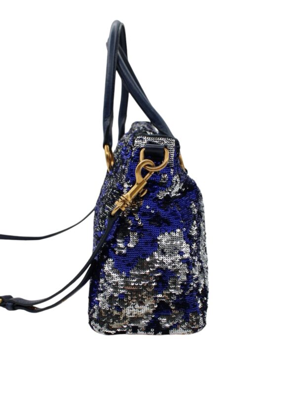 Borsa Miu Miu con Paillette Blu