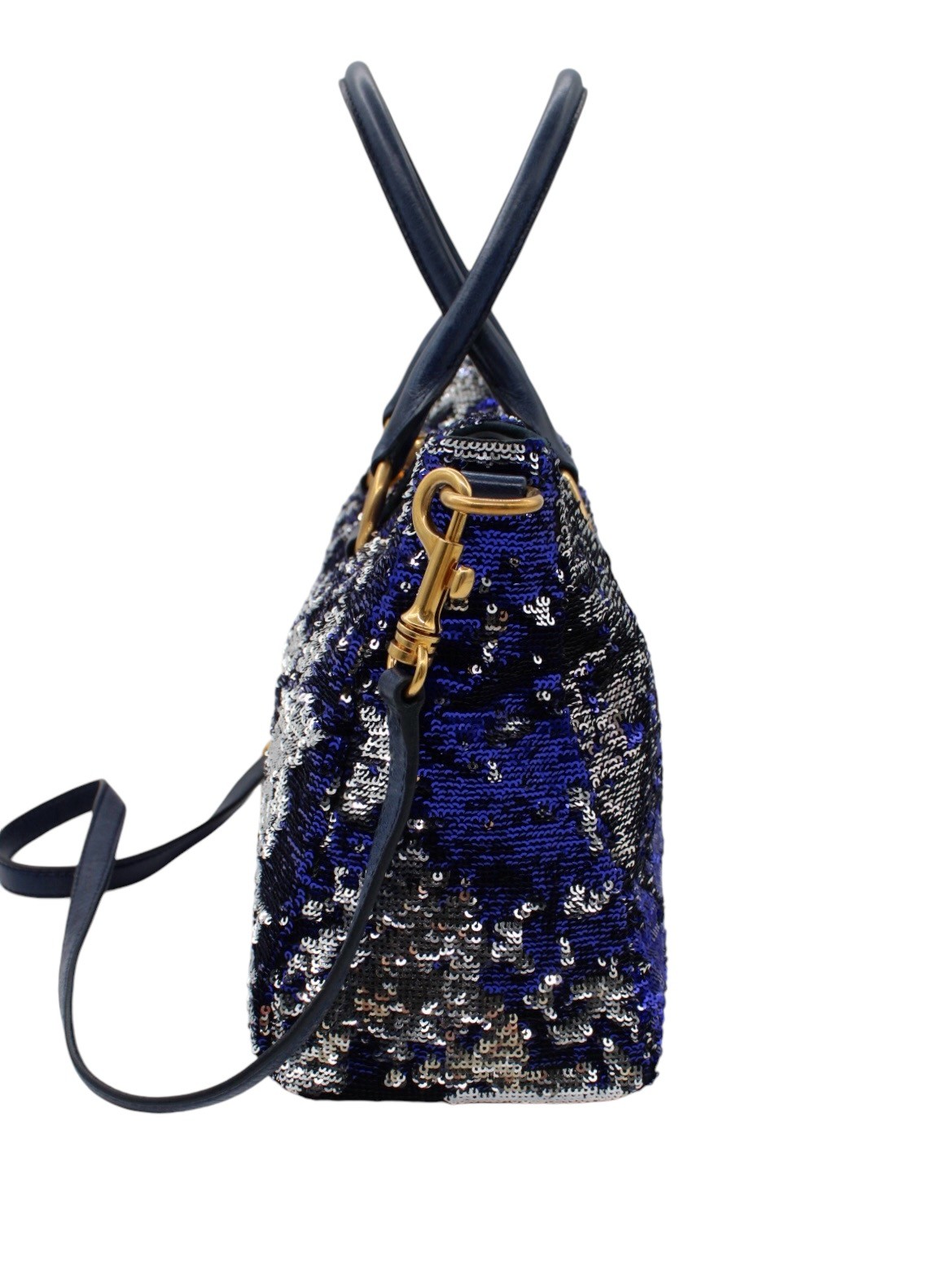 Borsa Miu Miu con Paillette Blu thumb