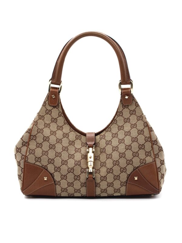 Borsa Gucci jackie in tessuto GG e pelle