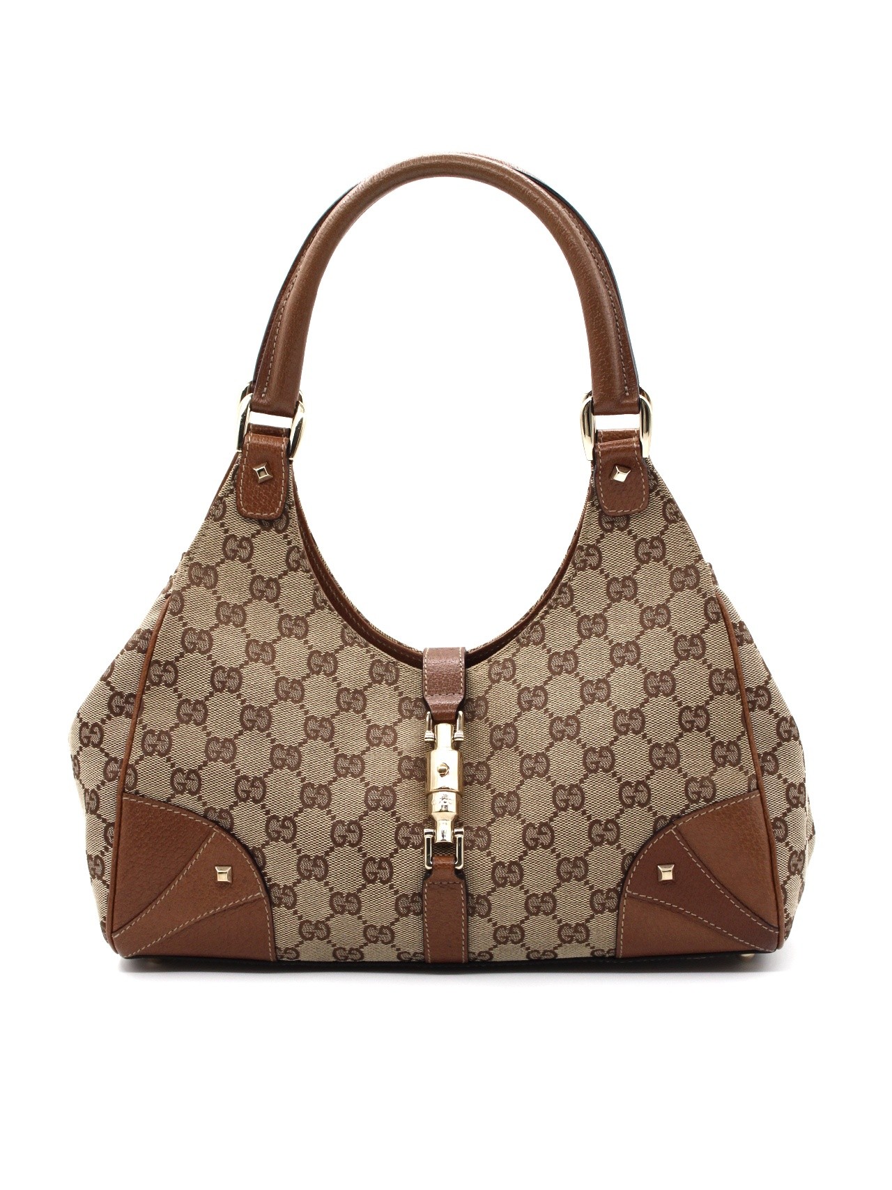 Borsa Gucci jackie in tessuto GG e pelle thumb