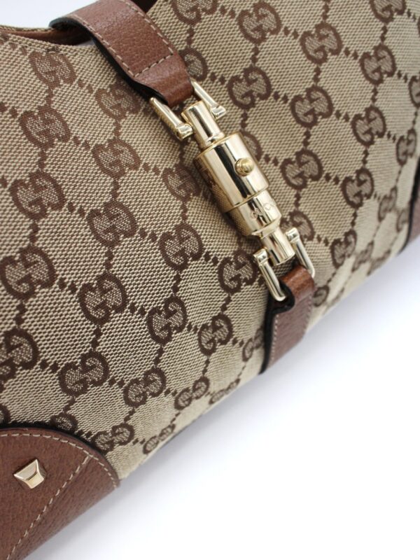 Borsa Gucci jackie in tessuto GG e pelle