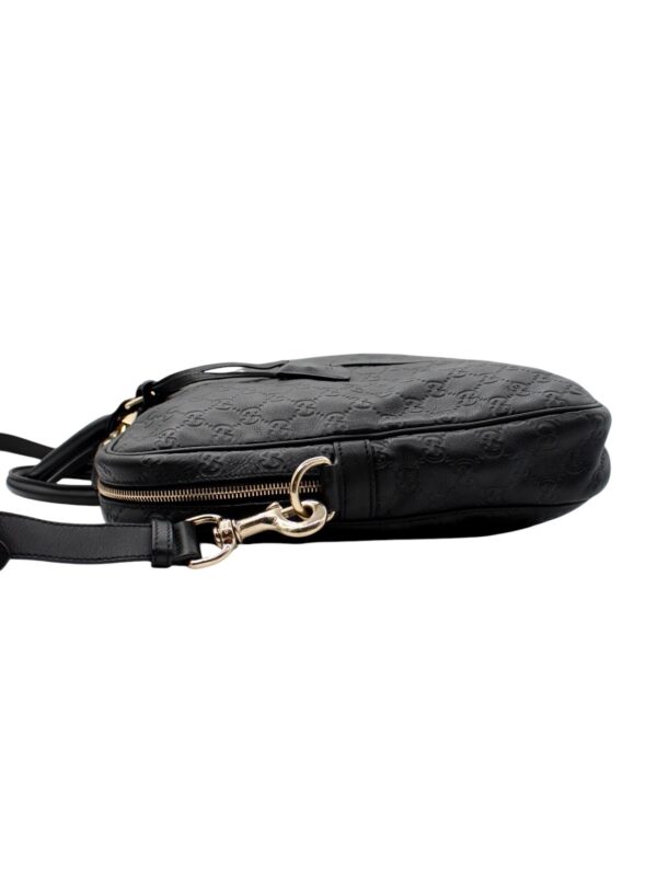 Borsa Lavoro Gucci in Pelle Guccissima Nera