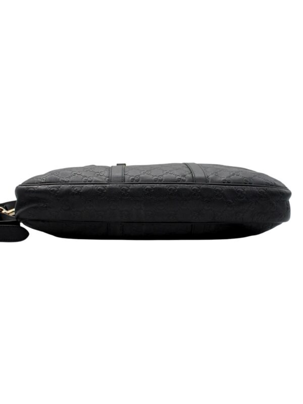 Borsa Lavoro Gucci in Pelle Guccissima Nera