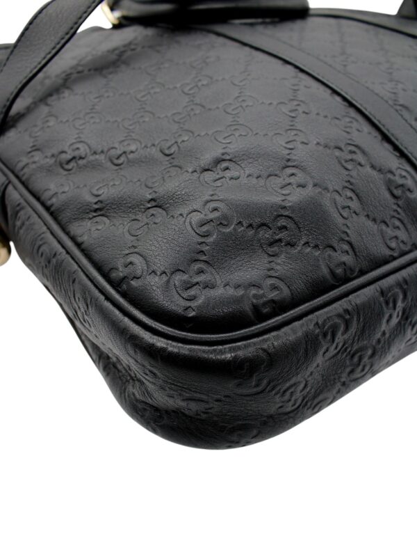 Borsa Lavoro Gucci in Pelle Guccissima Nera