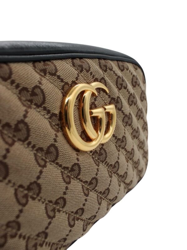 Tracolla Gucci Marmont in Pelle e Tessuto GG