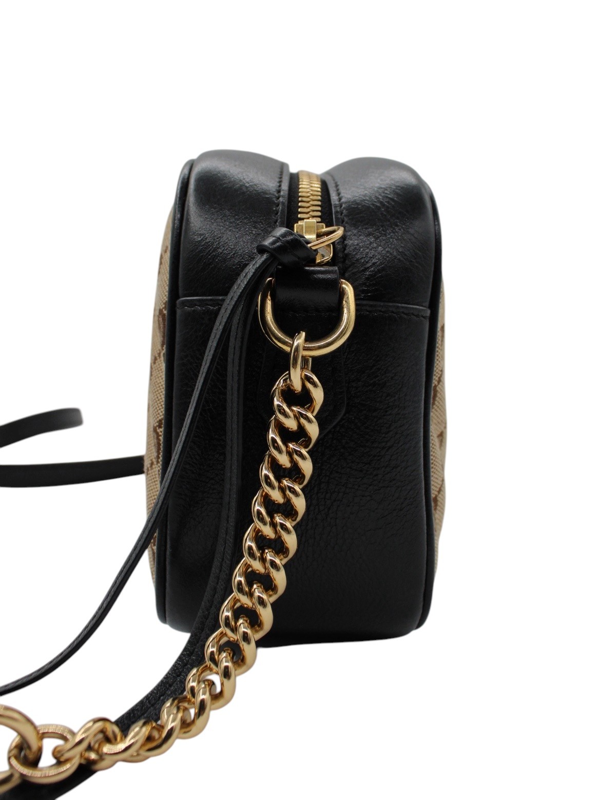 Tracolla Gucci Marmont in Pelle e Tessuto GG thumb