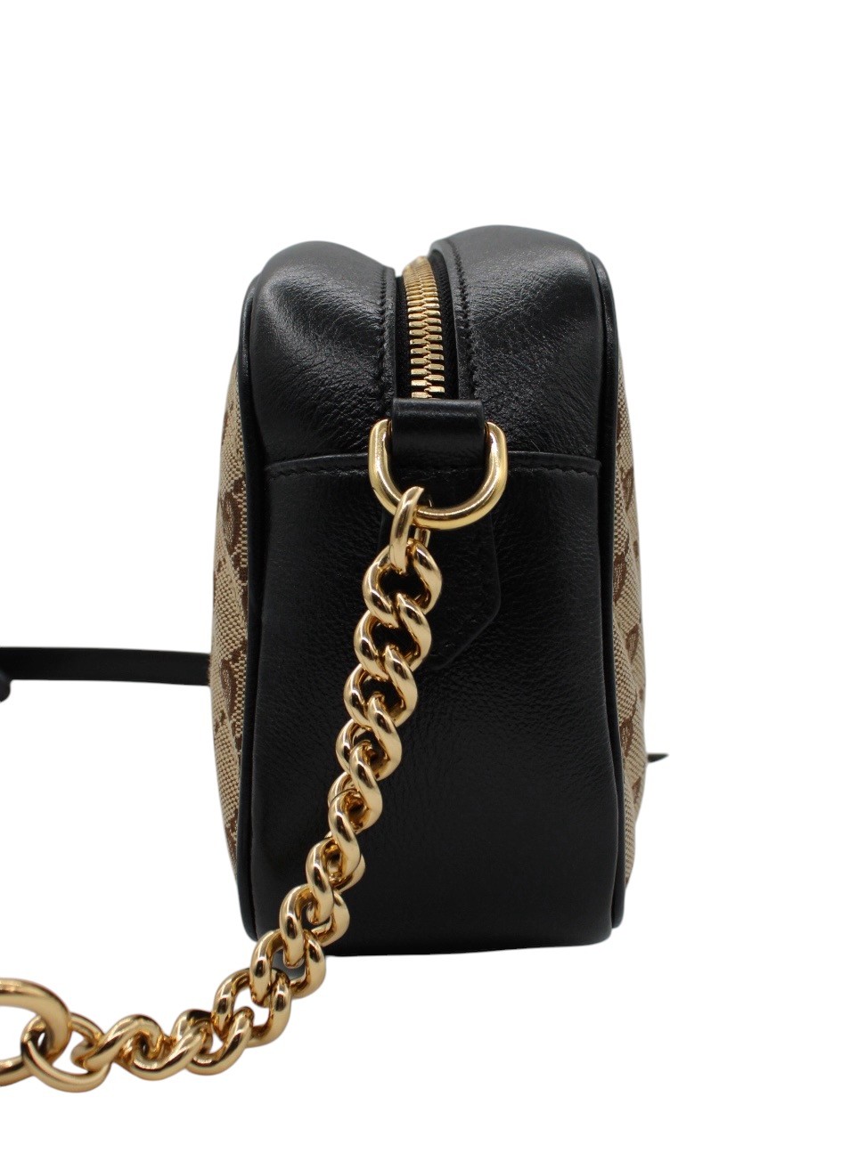 Tracolla Gucci Marmont in Pelle e Tessuto GG thumb