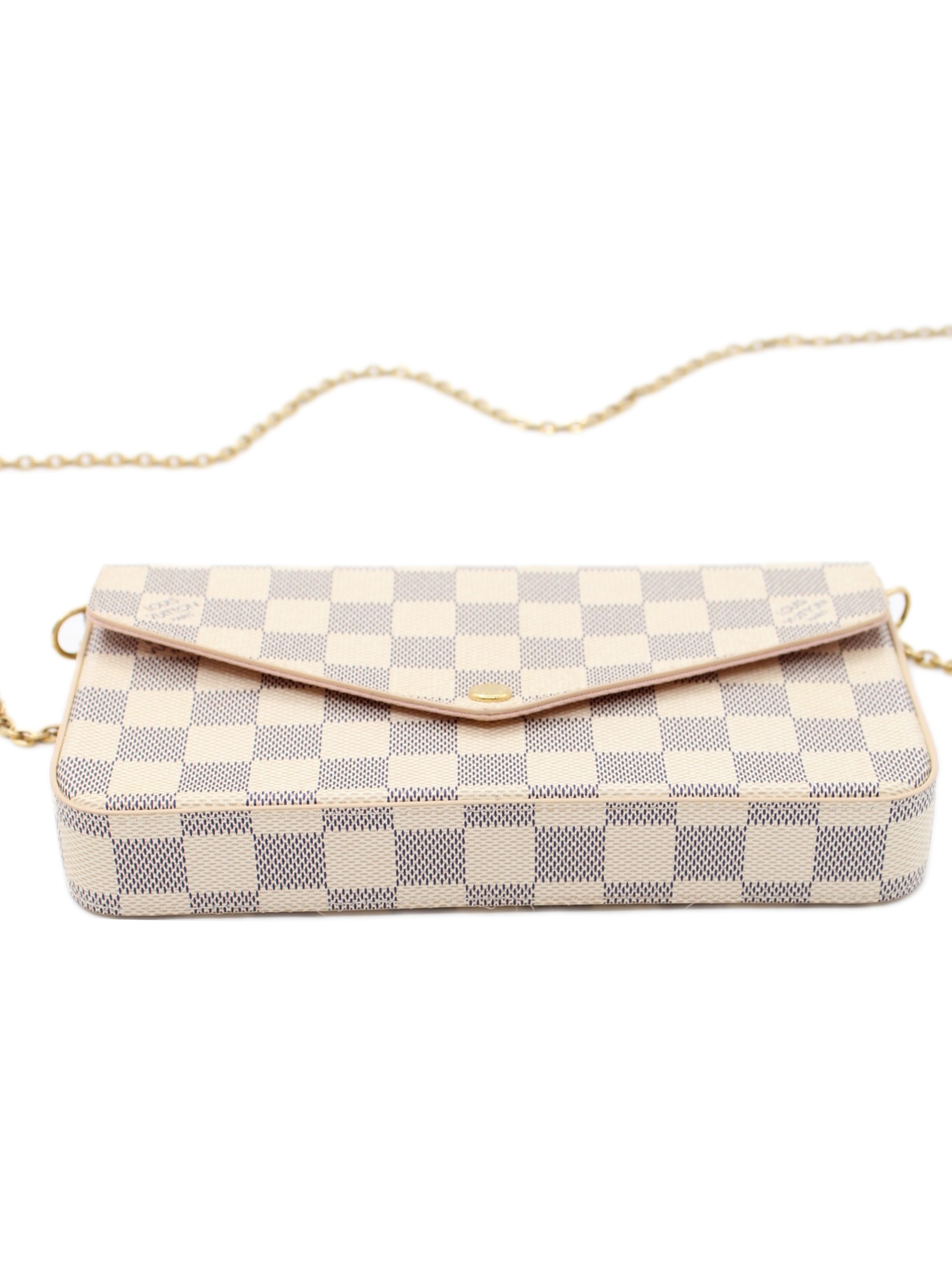 Pochette Louis Vuitton Félicie in Damier Azur thumb