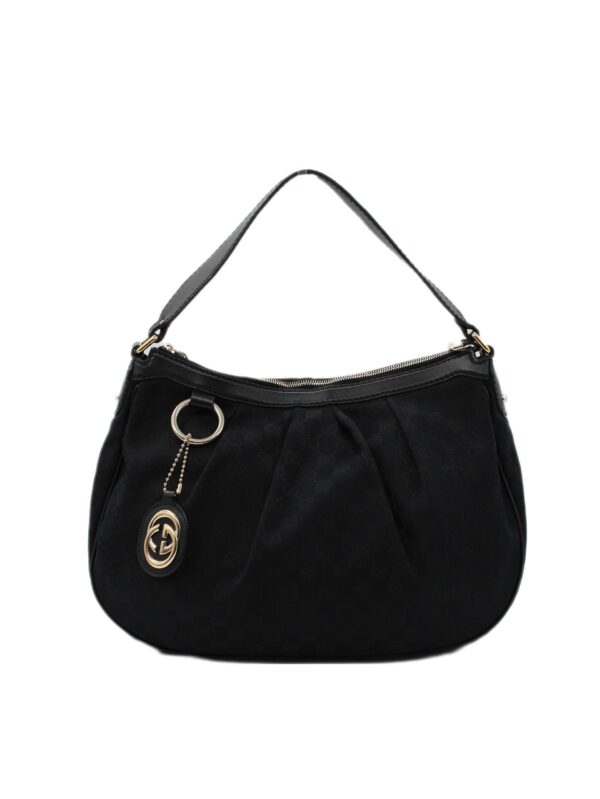 Borsa Gucci Hobo in tessuto e pelle